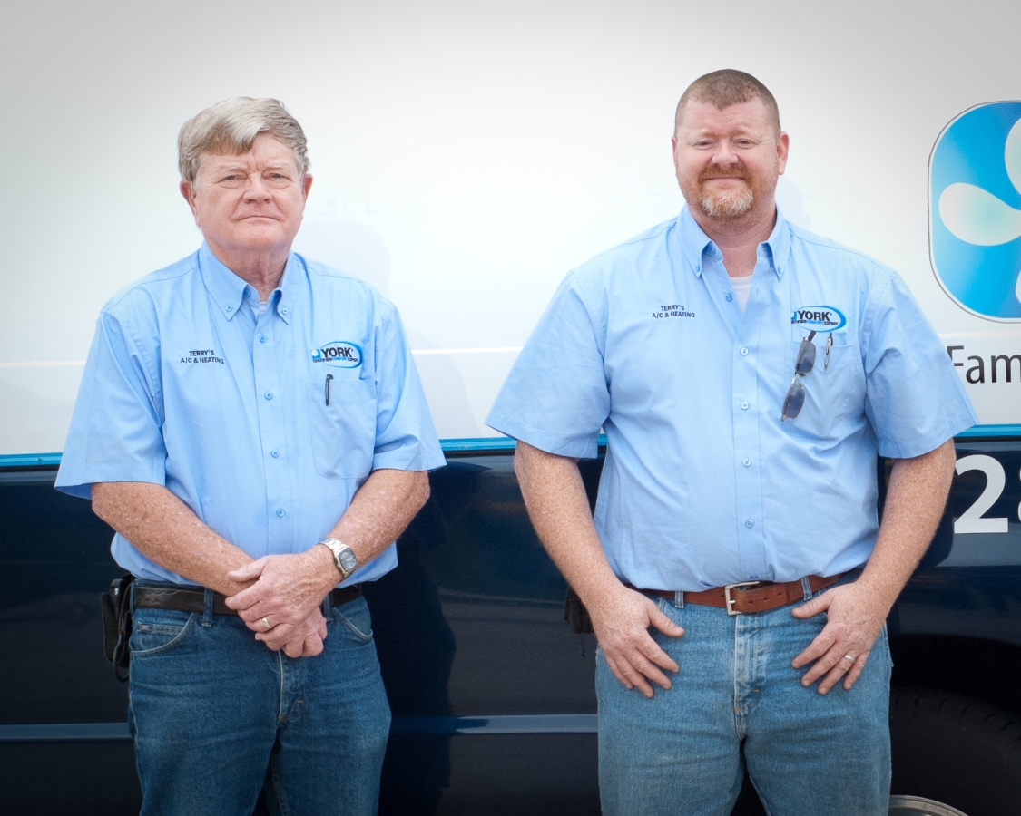 Rex Terry and Robert Terry, Terry's A/C & Heating - We strive to keep your home and business comfortable all year.