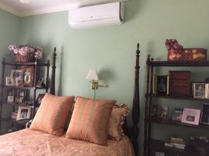 ductless hvac provides extra cooling in the master suite