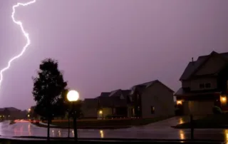 why ac service is rescheduled during a thunderstorm
