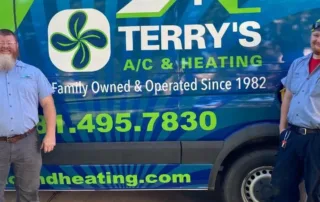 Rob Terry and Kenny Langford of Terry's A/C & Heating which serves Southwest Houston, Texas