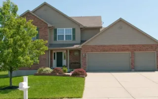 suburban home with new central air system