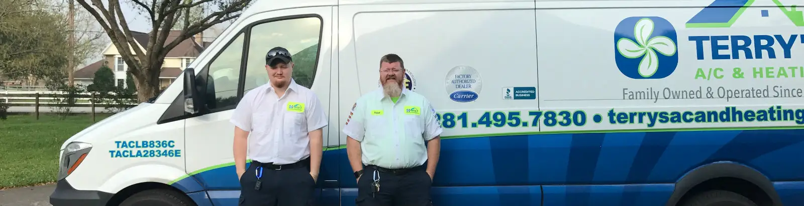 Rob Terry and Kenny Langford of Terry's A/C and Heating